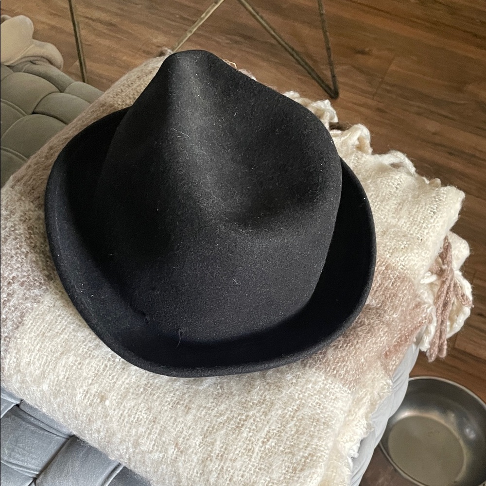 Goorin Bros Black fedora hat - vintage